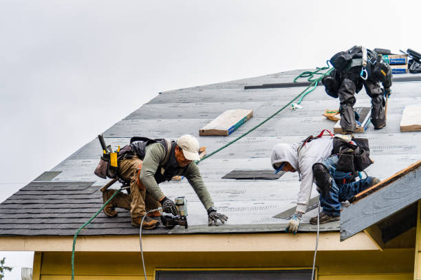 Professional Flat Roof Repair technician working in Cape May Point, NJ